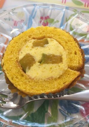 かぼちゃたっぷりのミニロールケーキ-レシピのメイン写真