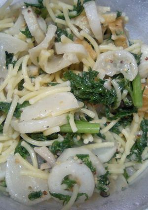 かぶとわさび菜パスタ-レシピのメイン写真