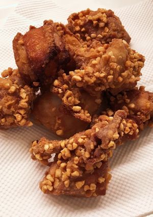 簡単おかず:ザクザクアーモンドから揚げ-レシピのメイン写真