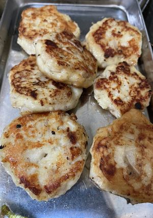レンコン入りはんぺん豆腐フワフワ焼き-レシピのメイン写真