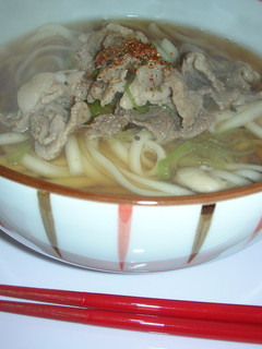 生姜入り豚肉うどん-レシピのメイン写真