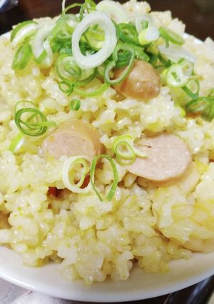 玄米で炊飯器のエビピラフ-レシピのメイン写真