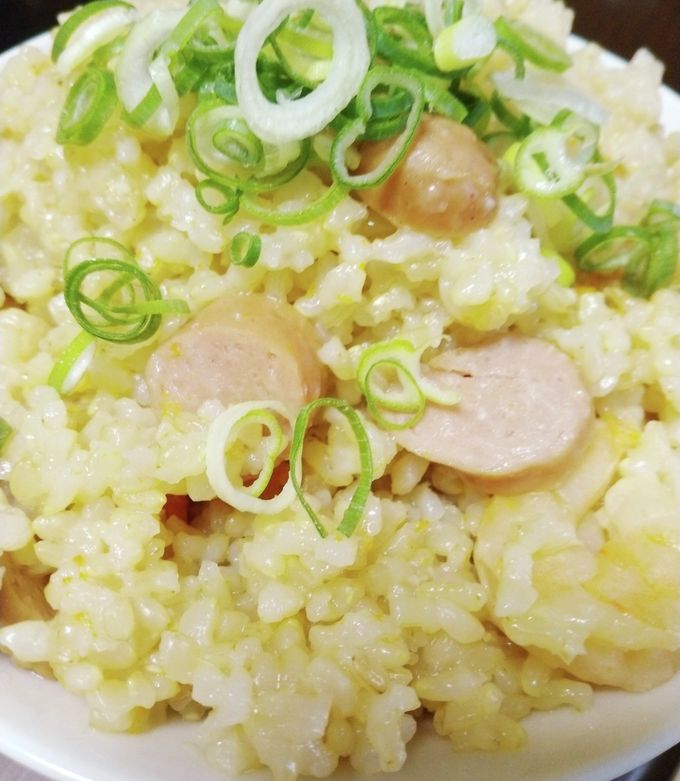 玄米で炊飯器のエビピラフ-レシピのメイン写真