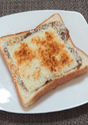 カレーチーズトースト(パン粉のせ)-レシピのメイン写真