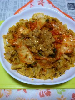 納豆キムチ&炒り卵のタパス-レシピのメイン写真
