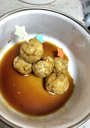 手作りつくねにタレつけて-レシピのメイン写真