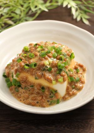 簡単！豆腐のピリ辛納豆掛け-レシピのメイン写真