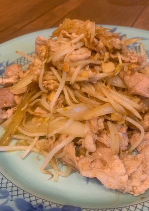 豚肉ともやしのアンチョビガーリック炒め-レシピのメイン写真