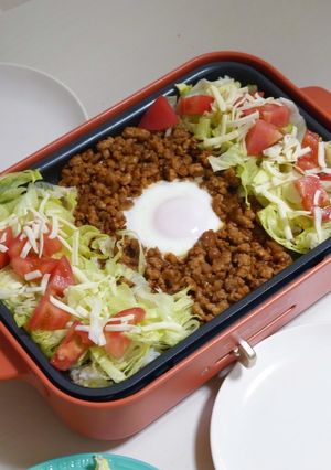 【材料シンプル】タコライス-レシピのメイン写真