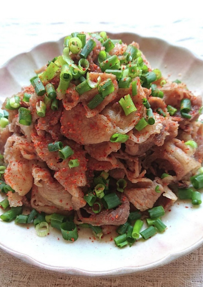 ネギたっぷり豚こまでしょうが焼き-レシピのメイン写真