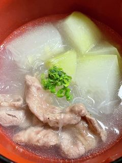 冬瓜のツルツル春雨スープ -レシピのメイン写真