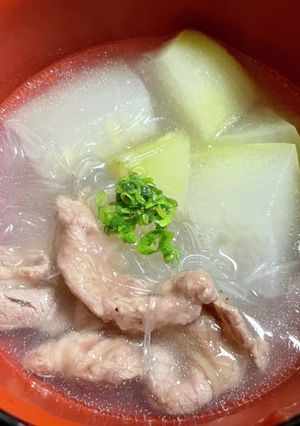 冬瓜のツルツル春雨スープ　-レシピのメイン写真