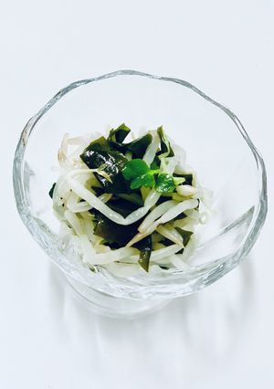 レンジで2分！もやしとわかめのサラダ-レシピのメイン写真