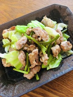 材料3つ!セセリとニンニクの芽の炒めもの-レシピのメイン写真