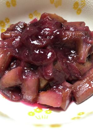芋茎(ズイキ)(八頭の茎)の甘酢煮-レシピのメイン写真