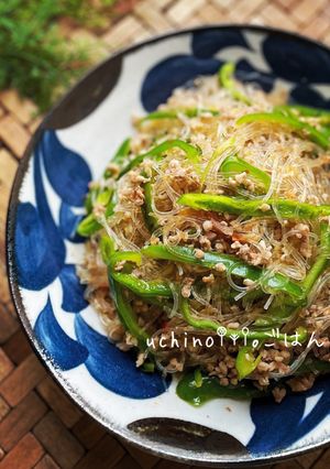 ピーマン入り♪♪おだしたっぷり麻婆春雨-レシピのメイン写真