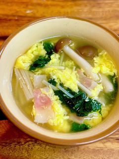 きのことほうれん草のスープ-レシピのメイン写真