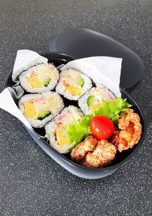 高校生弁当2022 10月9サラダ巻き-レシピのメイン写真