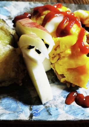 厨房ばあばぁ!本日のランチ.オムライス。-レシピのメイン写真
