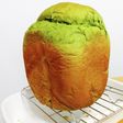 足柄茶の抹茶で!リッチなHB食パン