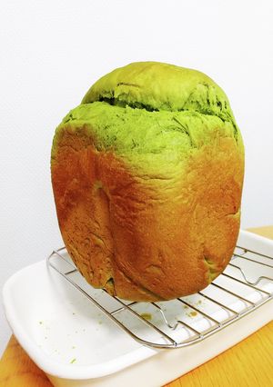 足柄茶の抹茶で！リッチなHB食パン-レシピのメイン写真