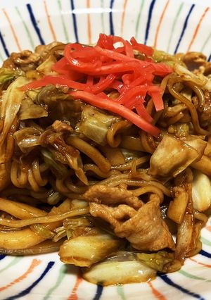 節約、焼きそばうどん-レシピのメイン写真