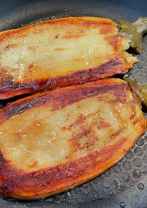 もちトロッと♬白茄子のにんにくステーキ-レシピのメイン写真