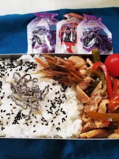 豚肉パプリカ炒め弁当(10.9)-レシピのメイン写真