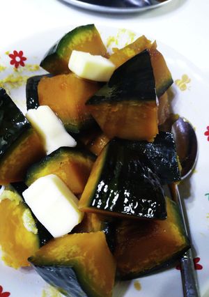 かぼちゃの煮付け(煮汁の量がピッタリ)-レシピのメイン写真