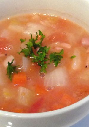 たっぷり野菜のトマトクリームスープ-レシピのメイン写真
