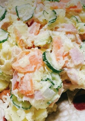 【レンジでお手軽】家庭の味のポテトサラダ-レシピのメイン写真