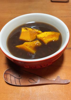 じっくりコトコトかぼちゃぜんざい-レシピのメイン写真