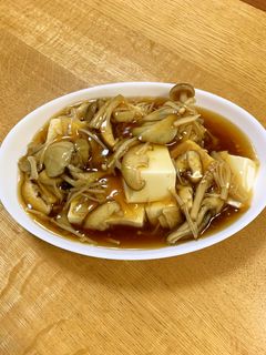 きのこと生姜の和風あんかけ豆腐-レシピのメイン写真