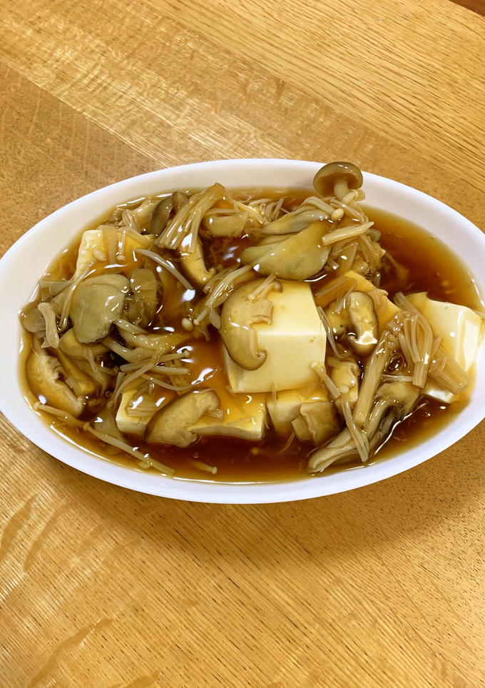 きのこと生姜の和風あんかけ豆腐-レシピのメイン写真