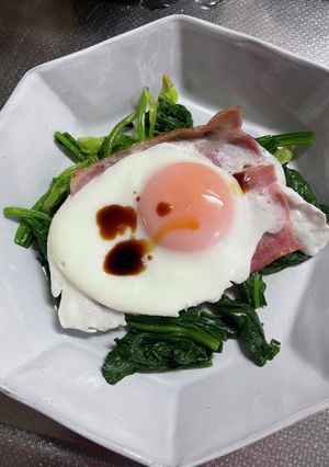 ほうれん草の満足おかず-レシピのメイン写真