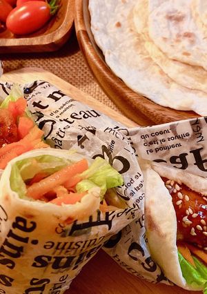 唐揚で簡単!ヤンニョムチキントルティーヤ-レシピのメイン写真
