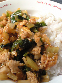 白菜とそぼろのあんかけご飯-レシピのメイン写真