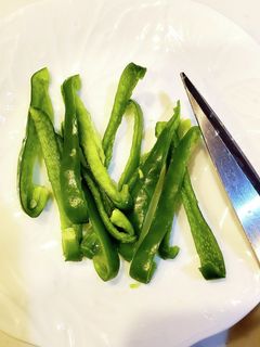 少量のピーマンはキッチンバサミで♪-レシピのメイン写真