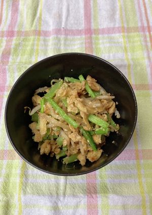 小松菜ともやしと刻み揚げの胡麻和え-レシピのメイン写真