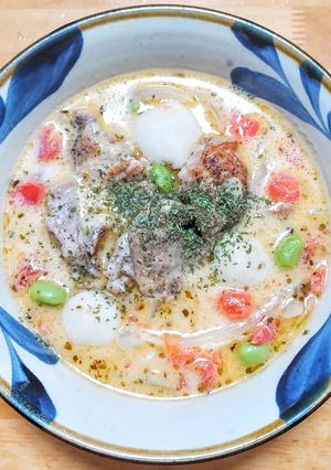 鶏もも肉と里芋のトマトクリーム煮-レシピのメイン写真