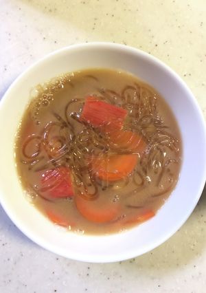 朝食に!豆乳はるさめ〜-レシピのメイン写真