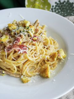 【プロの本格】栗とキノコのクリームパスタ-レシピのメイン写真