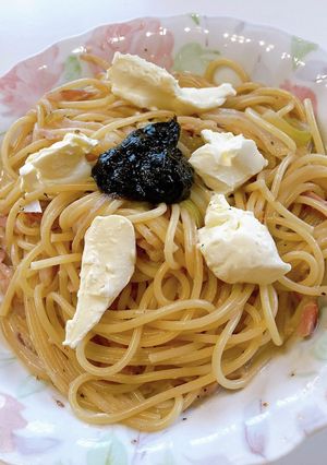 のりクロとクリームチーズのパスタ-レシピのメイン写真