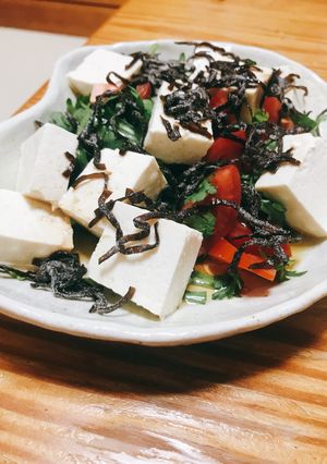 島豆腐と塩昆布のサラダ-レシピのメイン写真