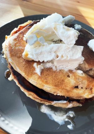 全粒粉&オールパーパスでホットケーキ-レシピのメイン写真