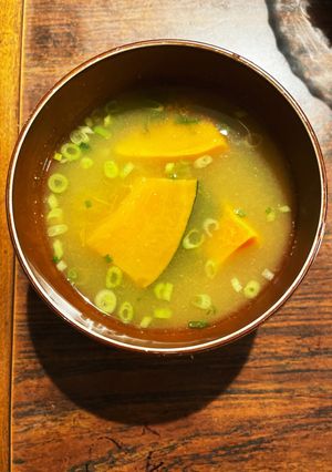 南瓜と小葱のこし味噌汁-レシピのメイン写真