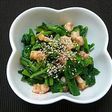 エビと菜の花のコチュジャン和え