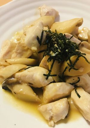 鶏むね肉＆キノコのしょう油バター炒め-レシピのメイン写真