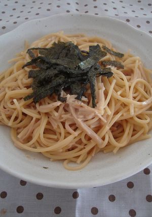 なめたけの和風クリームパスタ-レシピのメイン写真