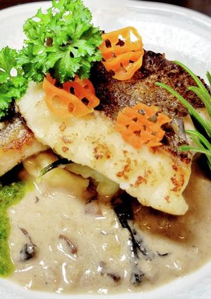 白身魚のポワレ(釣った魚はカメと食べる)-レシピのメイン写真